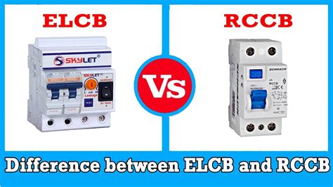 8 Difference Between ELCB and RCCB .